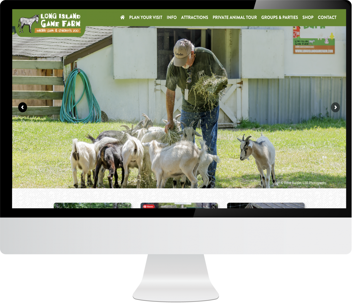 long island game farm web design
